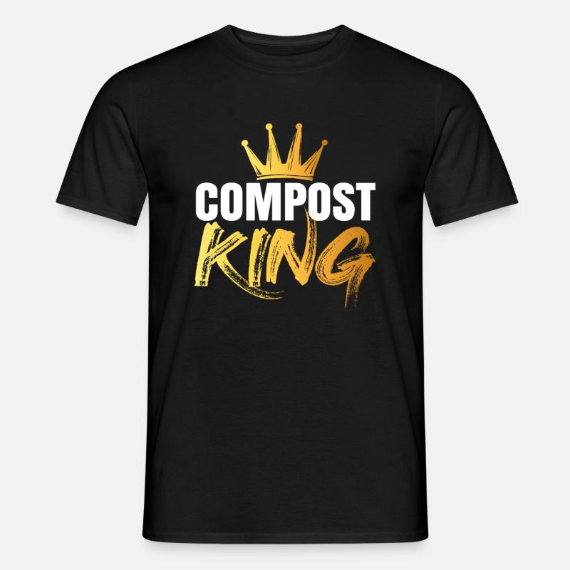 Kompost orme gave - Mænd T-shirt - sort
