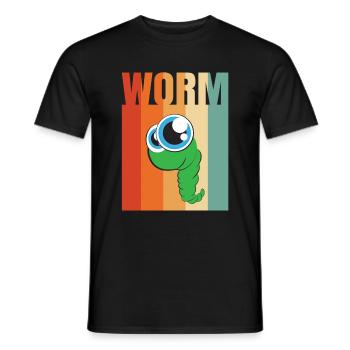 Compost Worms Gift - Men's T-Shirt - black - Front - AI Model Male 178 light (178cm)