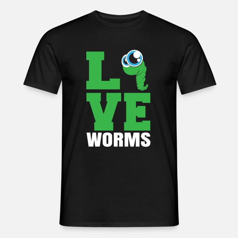 Kompost orme gave - Mænd T-shirt - sort