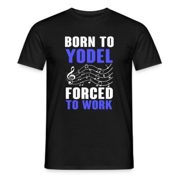 Jodeln - Männer T-Shirt - Schwarz - Vorne - AI Model Male 178 light (178cm)