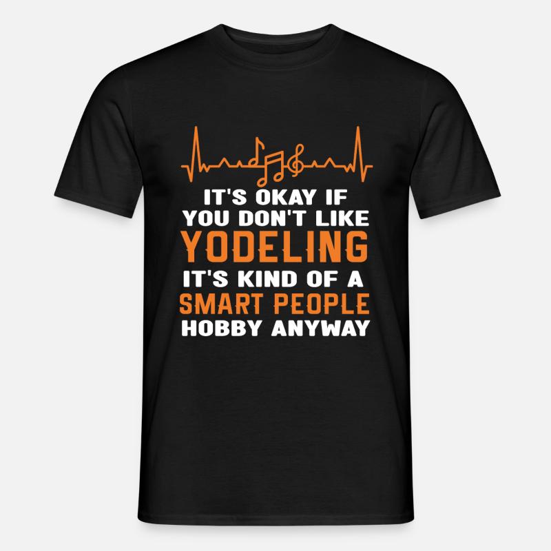 Jodeln - Männer T-Shirt - Schwarz