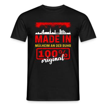 Mülheim - Men's T-Shirt - black - Front - AI Model Male 178 light (178cm)