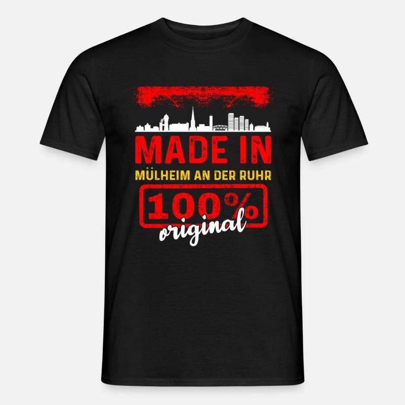 Mülheim - Männer T-Shirt - Schwarz