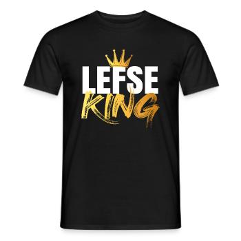Norwegische Lefse Essen - Männer T-Shirt - Schwarz - Vorne - AI Model Male 178 light (178cm)