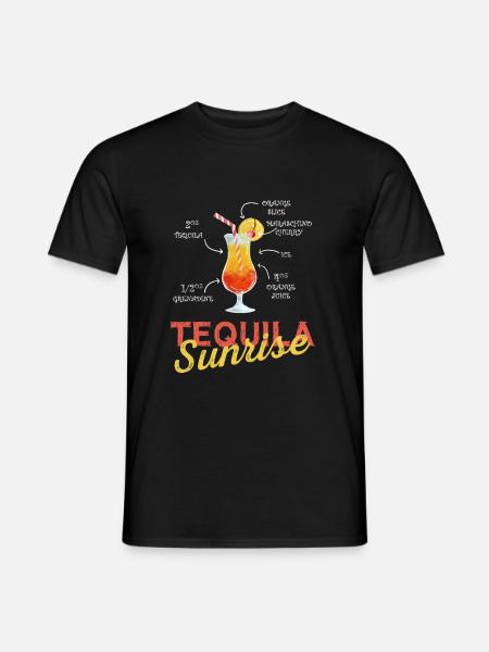 Tequila Sunrise - Men's T-Shirt - black