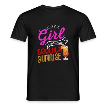 Tequila Sunrise - Männer T-Shirt - Schwarz - Vorne - AI Model Male 178 light (178cm)