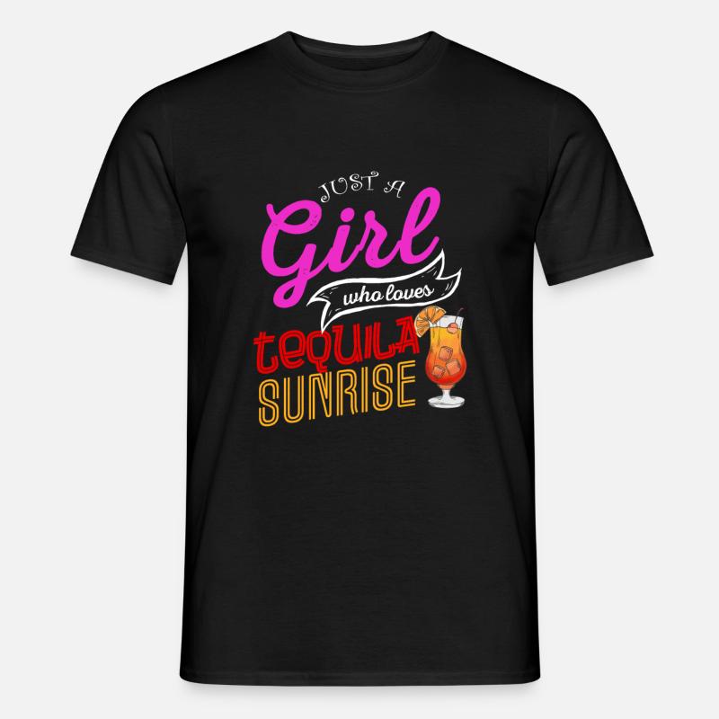 Tequila Sunrise - Männer T-Shirt - Schwarz