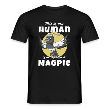 Dies ist mein menschliches Kostüm Im wirklich eine - Männer T-Shirt - Schwarz - Vorne - AI Model Male 178 light (178cm)