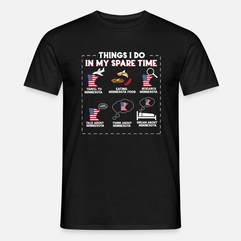 Minnesota - Männer T-Shirt - Schwarz