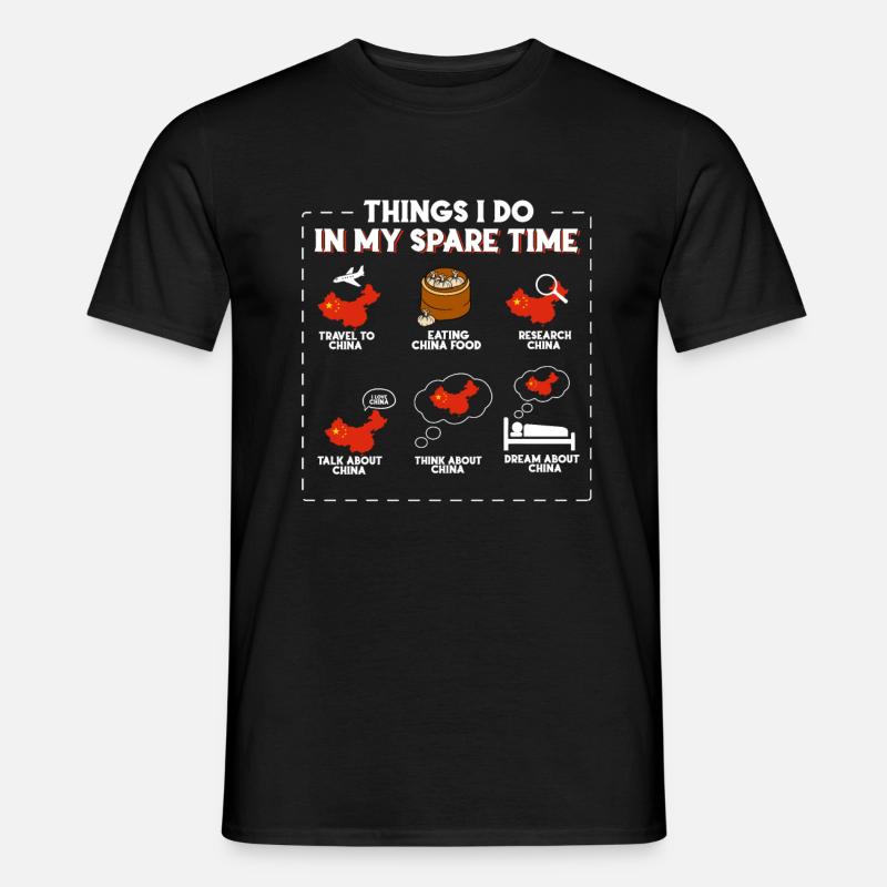 China - Männer T-Shirt - Schwarz