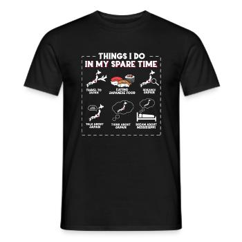 Japan - Männer T-Shirt - Schwarz - Vorne - AI Model Male 178 light (178cm)