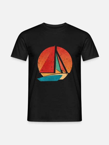 Retro Catamaran - Men's T-Shirt - black