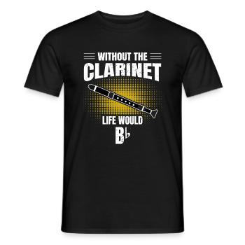 Clarinette - T-shirt homme - noir - Devant - AI Model Male 178 light (178cm)