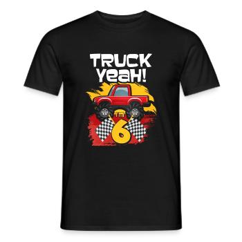 6th birthday - Men's T-Shirt - black - Front - AI Model Male 178 light (178cm)