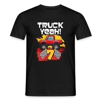 7th birthday - Men's T-Shirt - black - Front - AI Model Male 178 light (178cm)