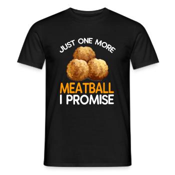 Meatball Meatball Food Gift - Men's T-Shirt - black - Front - AI Model Male 178 light (178cm)