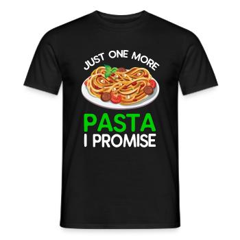 Encore une pâte, promise - T-shirt homme - noir - Devant - AI Model Male 178 light (178cm)