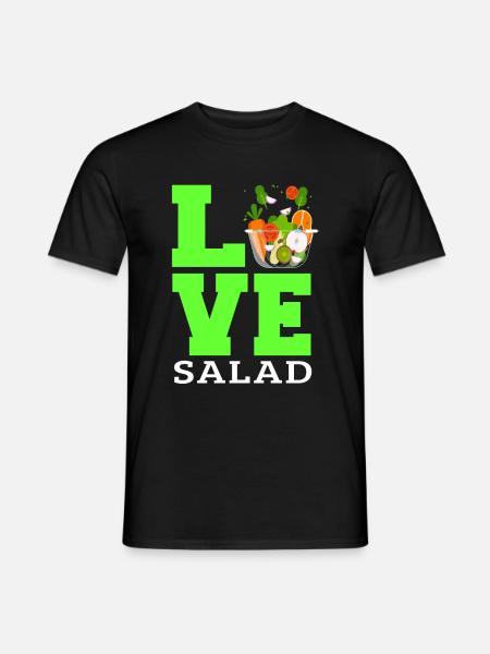 Love salad - Men's T-Shirt - black