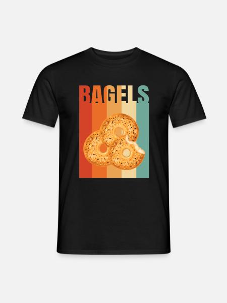 Bagel Bagels Gift - Men's T-Shirt - black