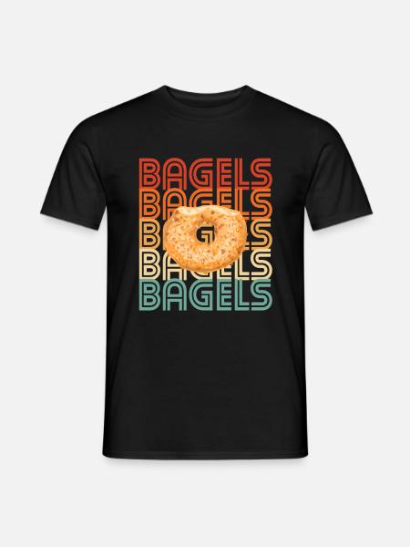 Bagel Bagels Gift - Men's T-Shirt - black