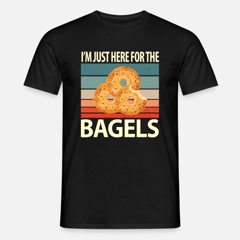 Bagel Bagels Gift - Men’s T-shirt - black