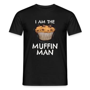 I'm the Muffin Man - Men's T-Shirt - black - Front - AI Model Male 178 light (178cm)