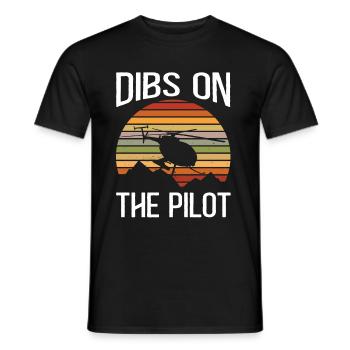 Helicopter Pilot Gift - Men's T-Shirt - black - Front - AI Model Male 178 light (178cm)