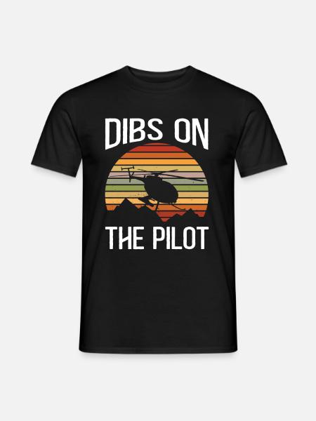 Helicopter Pilot Gift - Men's T-Shirt - black