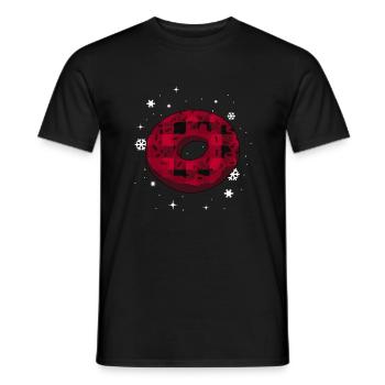 Bagel Gift Funny - Men's T-Shirt - black - Front - AI Model Male 178 light (178cm)