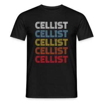 Violoncelle Drôle Cadeau Alto - T-shirt homme - noir - Devant - AI Model Male 178 light (178cm)
