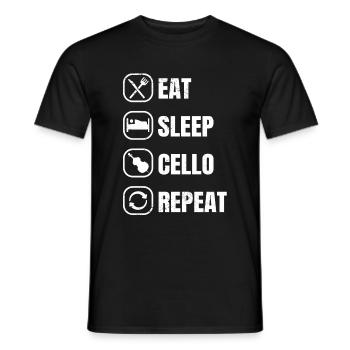 Violoncelle Drôle Cadeau Alto - T-shirt homme - noir - Devant - AI Model Male 178 light (178cm)