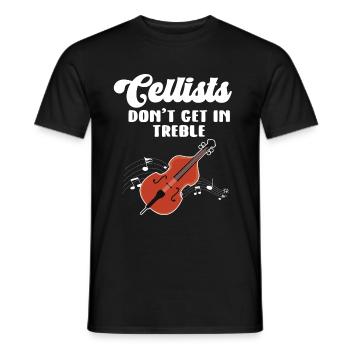 Violoncelle Drôle Cadeau Alto - T-shirt homme - noir - Devant - AI Model Male 178 light (178cm)