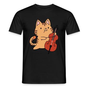 Violoncelle Drôle Cadeau Alto - T-shirt homme - noir - Devant - AI Model Male 178 light (178cm)