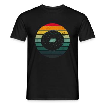Bagel Gift Funny - Men's T-Shirt - black - Front - AI Model Male 178 light (178cm)
