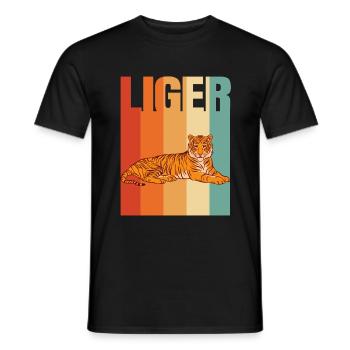 Liger Lustiges Geschenk - Männer T-Shirt - Schwarz - Vorne - AI Model Male 178 light (178cm)