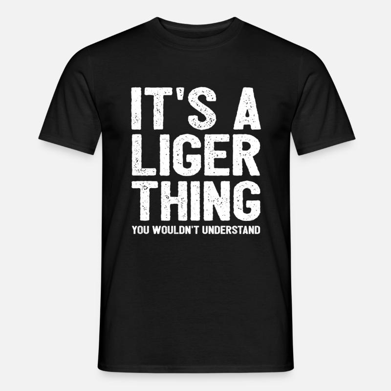 Cadeau amusant Liger - T-shirt homme - noir