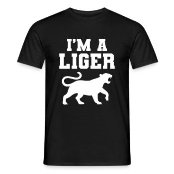 Liger Lustiges Geschenk - Männer T-Shirt - Schwarz - Vorne - AI Model Male 178 light (178cm)