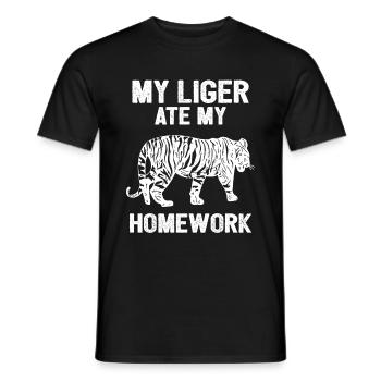 Liger Lustiges Geschenk - Männer T-Shirt - Schwarz - Vorne - AI Model Male 178 light (178cm)