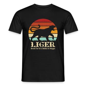 Liger Lustiges Geschenk - Männer T-Shirt - Schwarz - Vorne - AI Model Male 178 light (178cm)