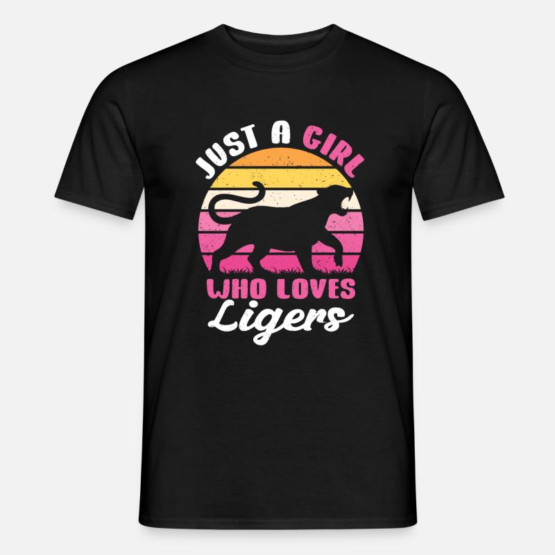 Liger Lustiges Geschenk - Männer T-Shirt - Schwarz