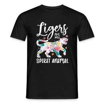 Liger Lustiges Geschenk - Männer T-Shirt - Schwarz - Vorne - AI Model Male 178 light (178cm)