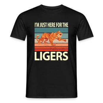 Liger Lustiges Geschenk - Männer T-Shirt - Schwarz - Vorne - AI Model Male 178 light (178cm)