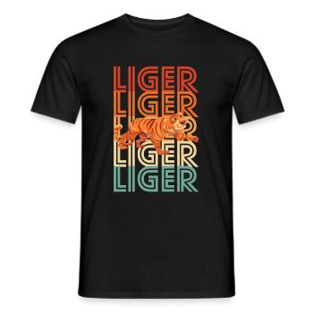Liger Lustiges Geschenk - Männer T-Shirt - Schwarz - Vorne - AI Model Male 178 light (178cm)