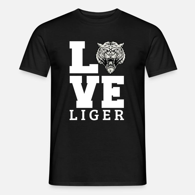 Liger Lustiges Geschenk - Männer T-Shirt - Schwarz
