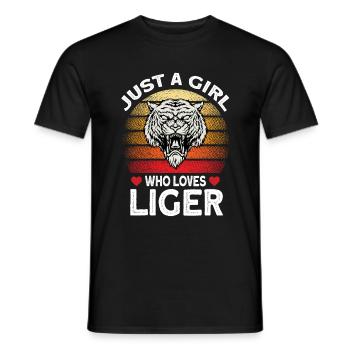 Liger Lustiges Geschenk - Männer T-Shirt - Schwarz - Vorne - AI Model Male 178 light (178cm)