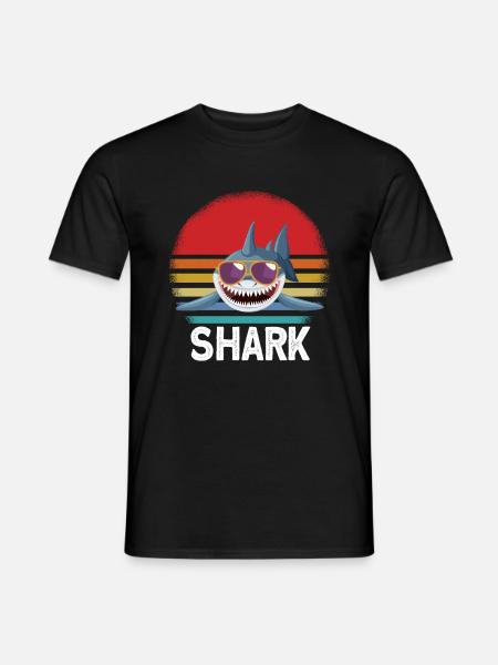 Shark Sunglasses - Men's T-Shirt - black