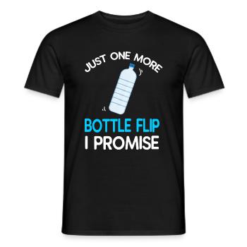 Water Bottel Flipping Gift Bottle - T-shirt homme - noir - Devant - AI Model Male 178 light (178cm)