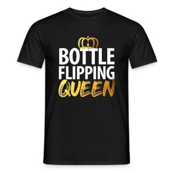Water Bottel Flipping Geschenk Flaschendrehen - Männer T-Shirt - Schwarz - Vorne - AI Model Male 178 light (178cm)