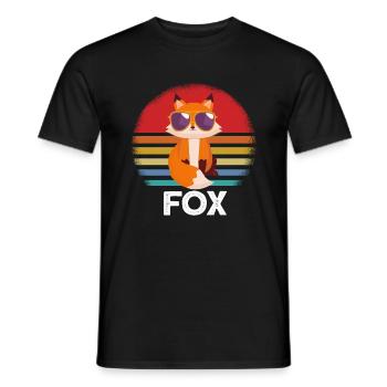 Lunettes de soleil Fox - T-shirt homme - noir - Devant - AI Model Male 178 light (178cm)