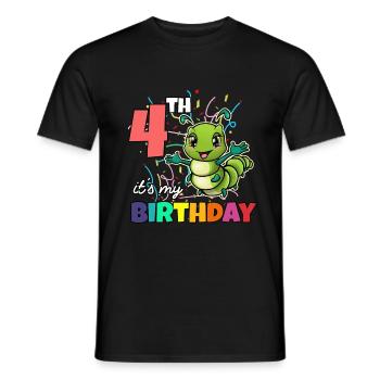 Raupe - Männer T-Shirt - Schwarz - Vorne - AI Model Male 178 light (178cm)